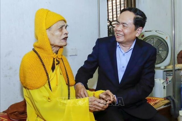 Chủ tịch UBTW Việt Nam thăm và chúc tết 2019